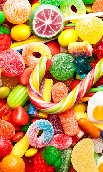 Variety of Candies